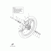 Схема узла: Переднее колесо Yamaha YZ125