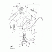 Схема узла: Топливный бак Yamaha FZ6 FZ6-SA2 (Naked, ABS)