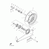Схема вузла: Заднє колесо Yamaha YZF-R1 R1