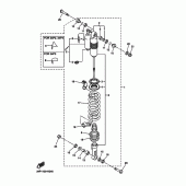Схема узла: Задняя подвеска Yamaha YZ450F YZ450F