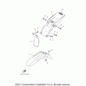Схема вузла: Крило Yamaha TTR125 TT-R125