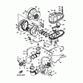 Схема вузла: Впускна система Yamaha XVS1100 Drag Star