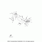 Схема вузла: Пульт управління рульовий та Важіль Yamaha TTR125 TT-R125