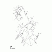 Схема вузла: Бічна кришка Yamaha YZF-R1 R1