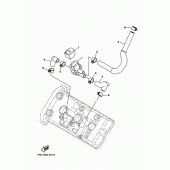 Схема вузла: Система індукції повітря Yamaha FJ09 FJ-09