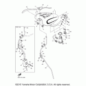 Схема вузла: Паливний бак Yamaha XVS950 V-Star