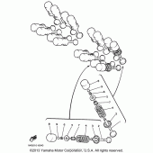 Схема узла: Клапан Yamaha YZF600R Thundercat
