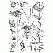 Схема вузла: Електроустаткування 2 Yamaha VMX12 V-MAX