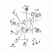 Схема вузла: Електроустаткування 2 Yamaha XVS1100 Drag Star Classic