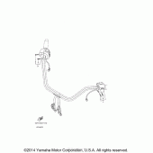 Схема вузла: Пульт управління рульовий та Важіль Yamaha XV1900 Stratoliner Deluxe