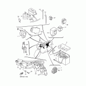 Схема узла: Электрооборудование 1 Yamaha XJ600 Diversion (S-TYPE)