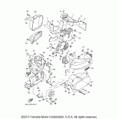 Схема узла: Боковая крышка Yamaha XVS1100 V-Star Custom