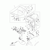 Схема узла: Сиденье Yamaha XV1700 Road Star Warrior