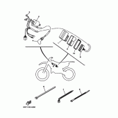 Схема узла: Электрооборудование 1 Yamaha YZ125