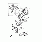 Схема узла: Крыло Yamaha XV750 Virago