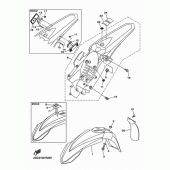 Схема узла: Крыло Yamaha WR450F