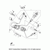 Схема узла: Задняя подвеска Yamaha VMX17 V-MAX