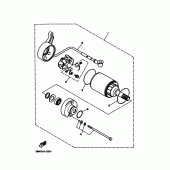 Схема вузла: Електричний стартер Yamaha XT225 XT225