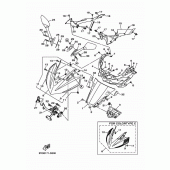 Схема вузла: Вітрове скло Yamaha YZF-R3