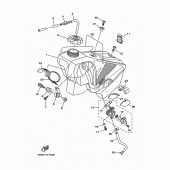 Схема узла: Топливный бак Yamaha YZ250 YZ250