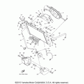 Схема вузла: Радіатор та Патрубок системи охолодження Yamaha FJ09 FJ-09