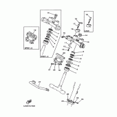 Схема узла: Рулевой механизм Yamaha XT225 Serow