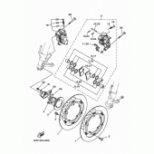 Схема вузла: Переднє гальмо Yamaha MT09/ MTN850 MT-09