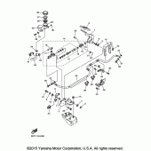 Схема вузла: Задній гальмівний циліндр Yamaha XVS950 V-Star
