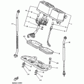 Схема узла: Панель приборов Yamaha DT125 DT125R