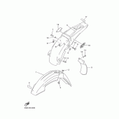 Схема узла: Крыло Yamaha WR400F