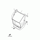 Схема узла: Облицовочные элементы 1 Yamaha TT250R TT-R