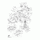 Схема вузла: Паливний бак Yamaha YZF-R6/YZF600 R6