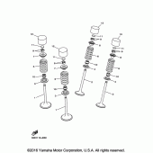 Схема узла: Клапан Yamaha YZ450F YZ450FX