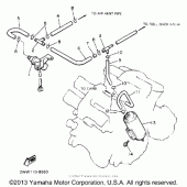Схема узла: Emission control device calif Yamaha XVZ1300 Venture Royale