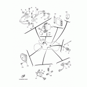 Схема вузла: Електроустаткування 1 Yamaha XV1600 Wild Star