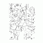 Схема вузла: Електроустаткування 1 Yamaha TDM900