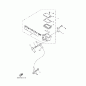 Схема вузла: Передній гальмівний циліндр Yamaha XVS650 Drag Star Classic