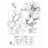 Схема узла: Облицовочные элементы 1 Yamaha YZF-R1 R1