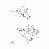 Схема вузла: Пульти та ручки керування 2 (4DN5,6) Yamaha SRV250 Renaissa