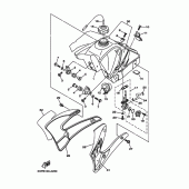 Схема вузла: Паливний бак Yamaha TTR125 TT-R125