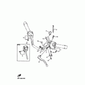 Схема узла: Пульт управления рулевой и Рычаг Yamaha FZS600 FAZER