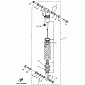 Схема узла: Задняя подвеска Yamaha YZ125