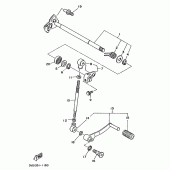 Схема вузла: Вал перемикання Yamaha TDM850