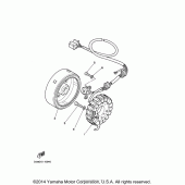 Схема вузла: Генератор Yamaha XV250 V-Star