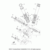 Схема вузла: Распредвал и Цепь ГРМ Yamaha XV1900 Raider S