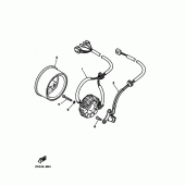 Схема вузла: Генератор Yamaha XT225 XT225