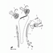 Схема вузла: Розподільний вал та Ланцюг ГРМ Yamaha WR250 WR250F