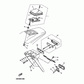 Схема вузла: Задній ліхтар Yamaha DT125 DT125R
