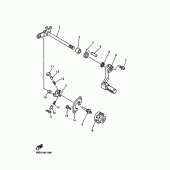 Схема вузла: Вал перемикання Yamaha WR450F