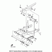 Схема вузла: Задній важіль та підвіска Yamaha FZ6 FZ6R